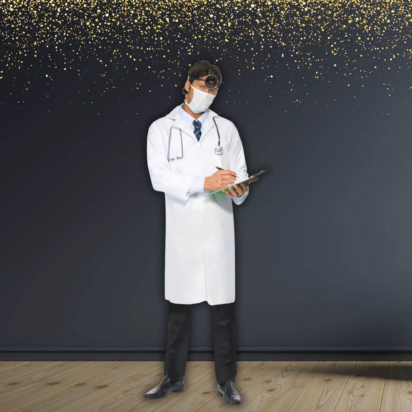 Men's Doctor Costume - Long Coat with Mask | The Party Hut