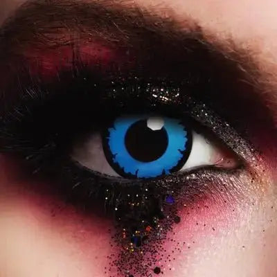 MesmerEyez Angelic Blue Coloured Contact Lenses – Bright & Heavenly Look (1 DAY)