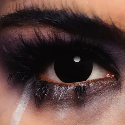 MesmerEyez Blackout Coloured Contact Lenses – Bold, Dramatic Look (1 DAY) | The Party Hut