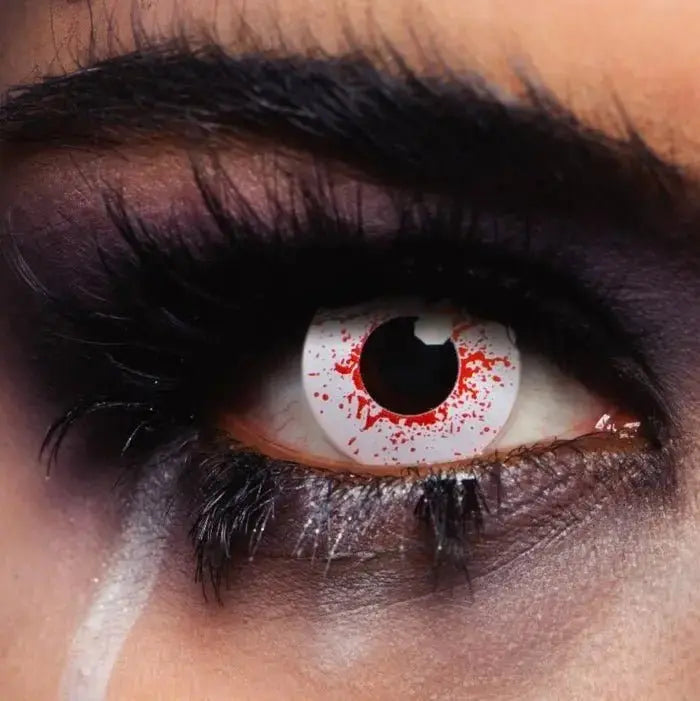 MesmerEyez Bloodshot Drops Coloured Contact Lenses – Creepy, Distorted Look (1 DAY)