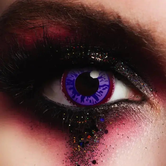 MesmerEyez Purple Glaze Coloured Contact Lenses – Bold & Hypnotic Look (1 DAY)