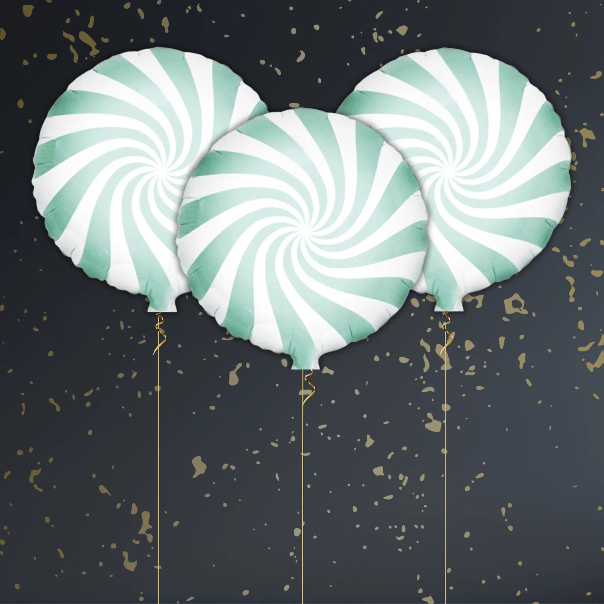 Mint Green Candy Balloon Package - Helium Filled