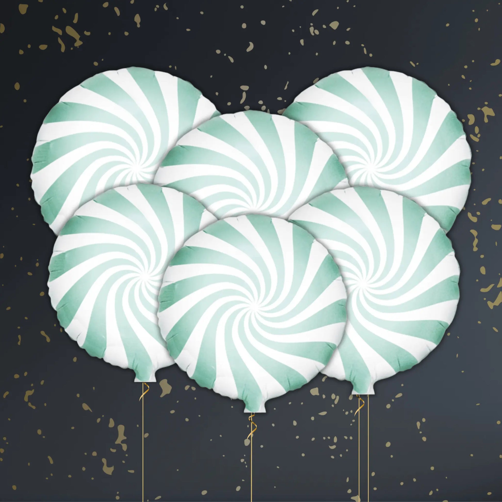 Mint Green Candy Balloon Package - Helium Filled