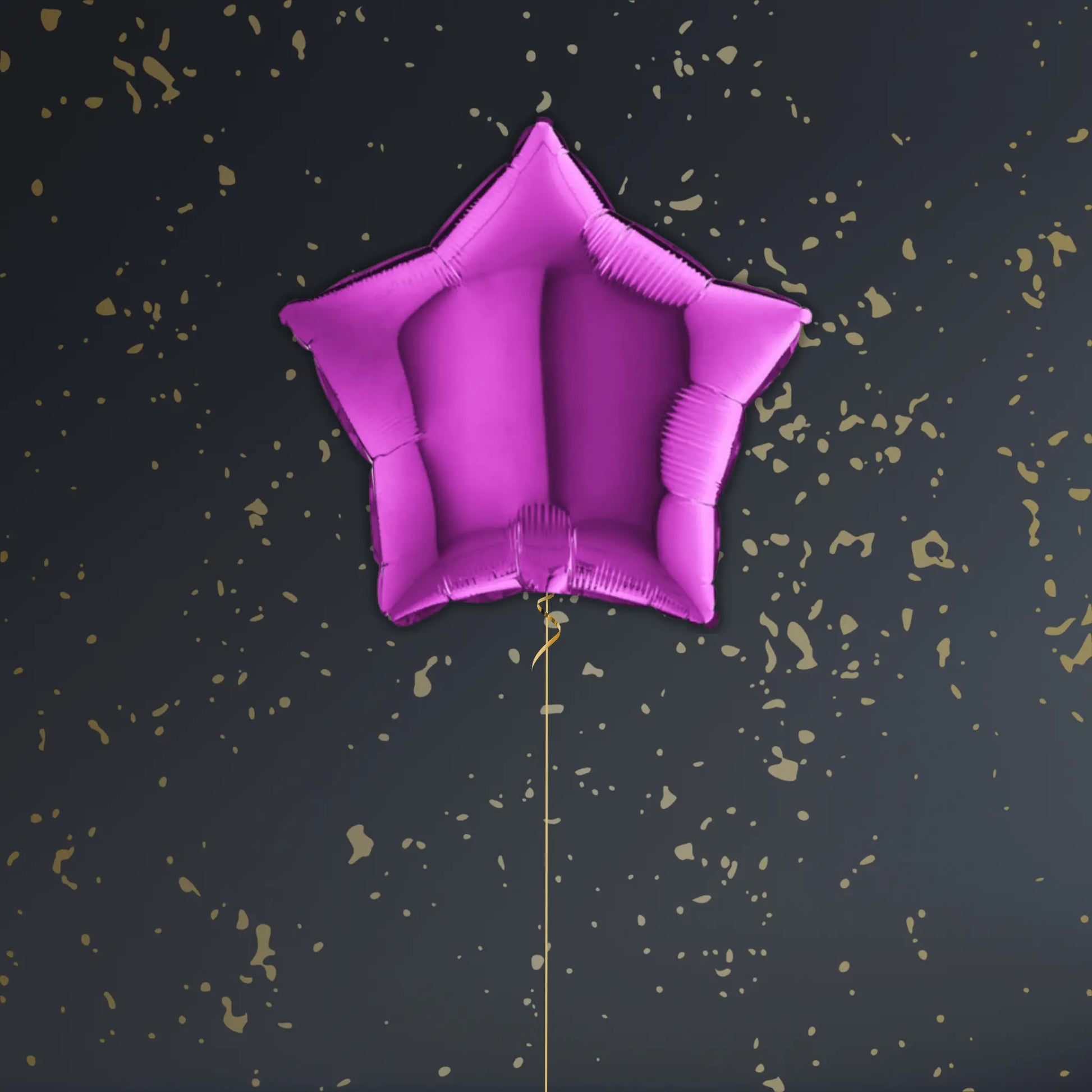 Mulberry Purple Star Balloon Package - Helium Filled