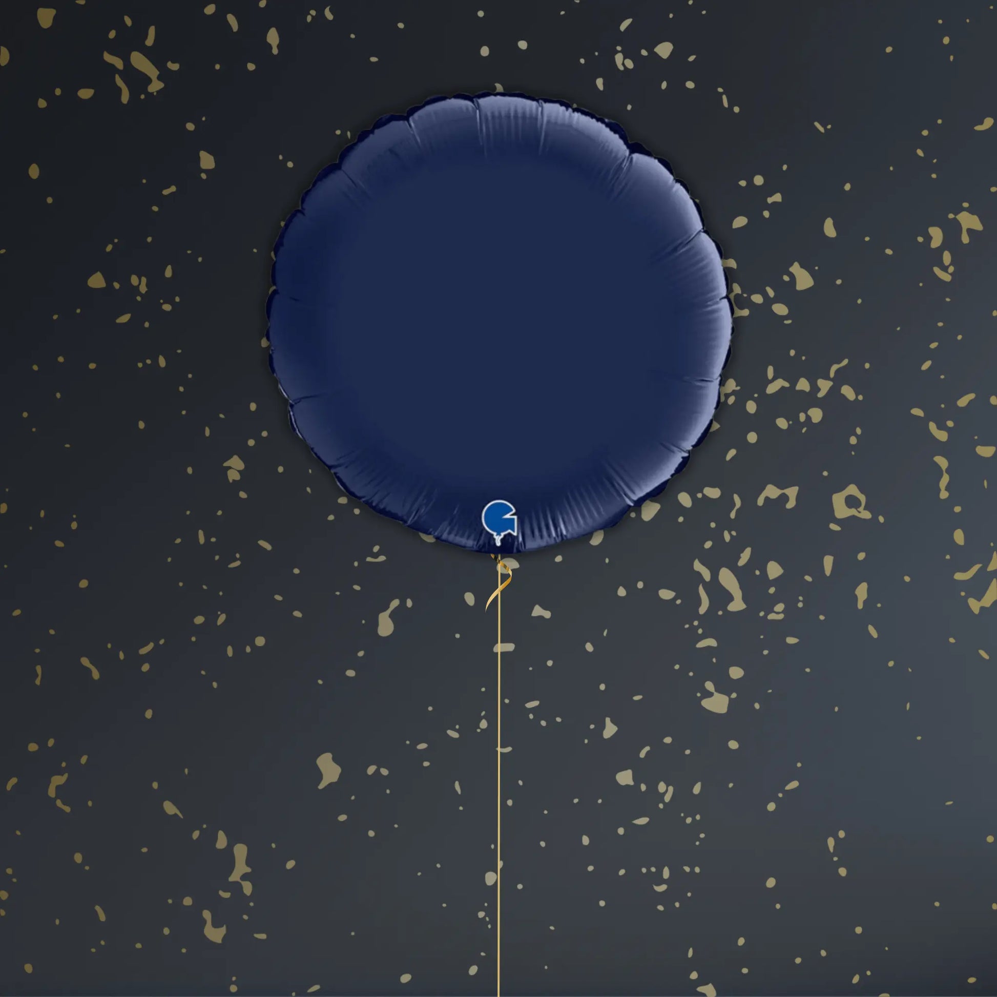 Navy Blue Round Balloon Package - Helium Filled
