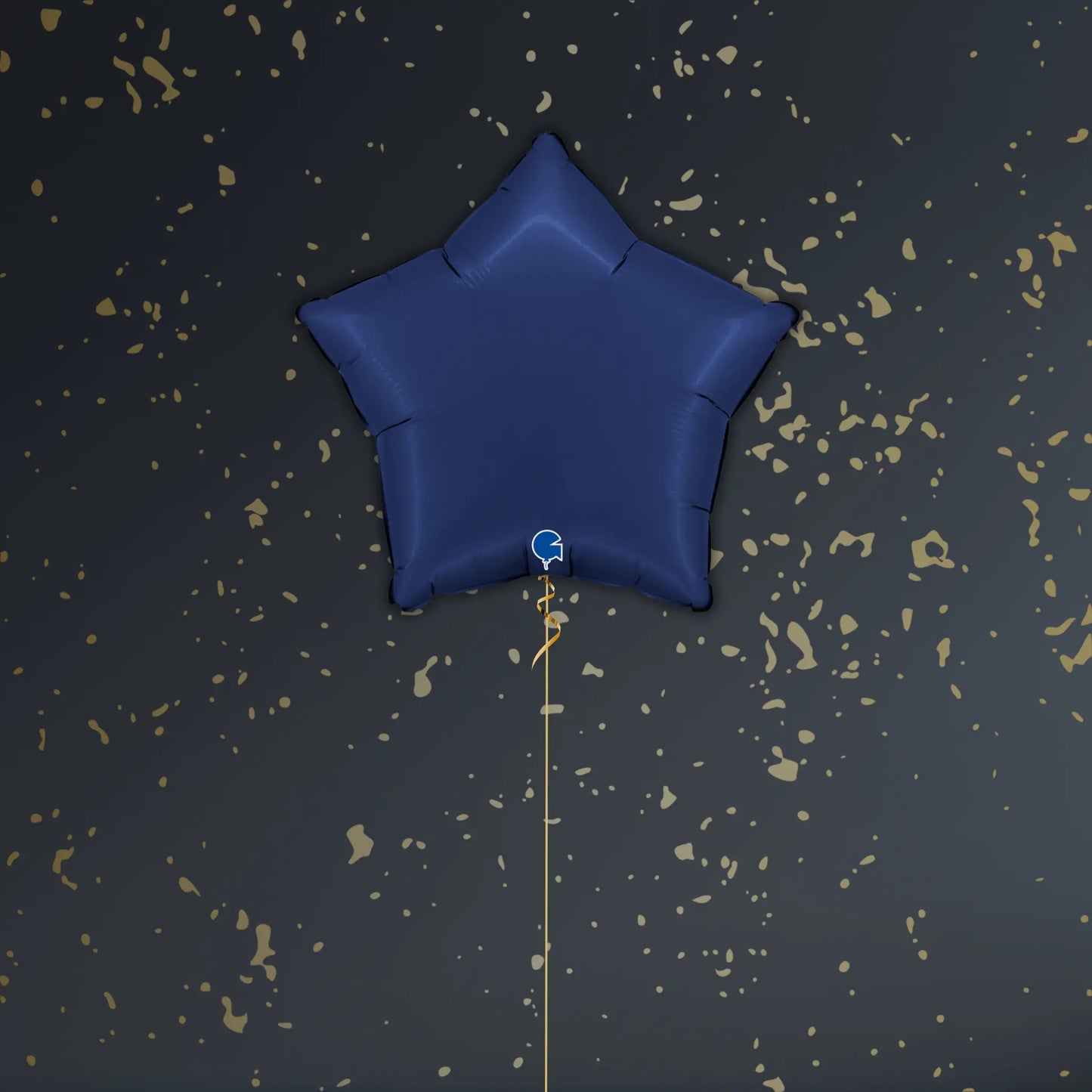 18" Satin Navy Blue Star Foil Balloon – Single or Balloon Bouquet | The Party Hut