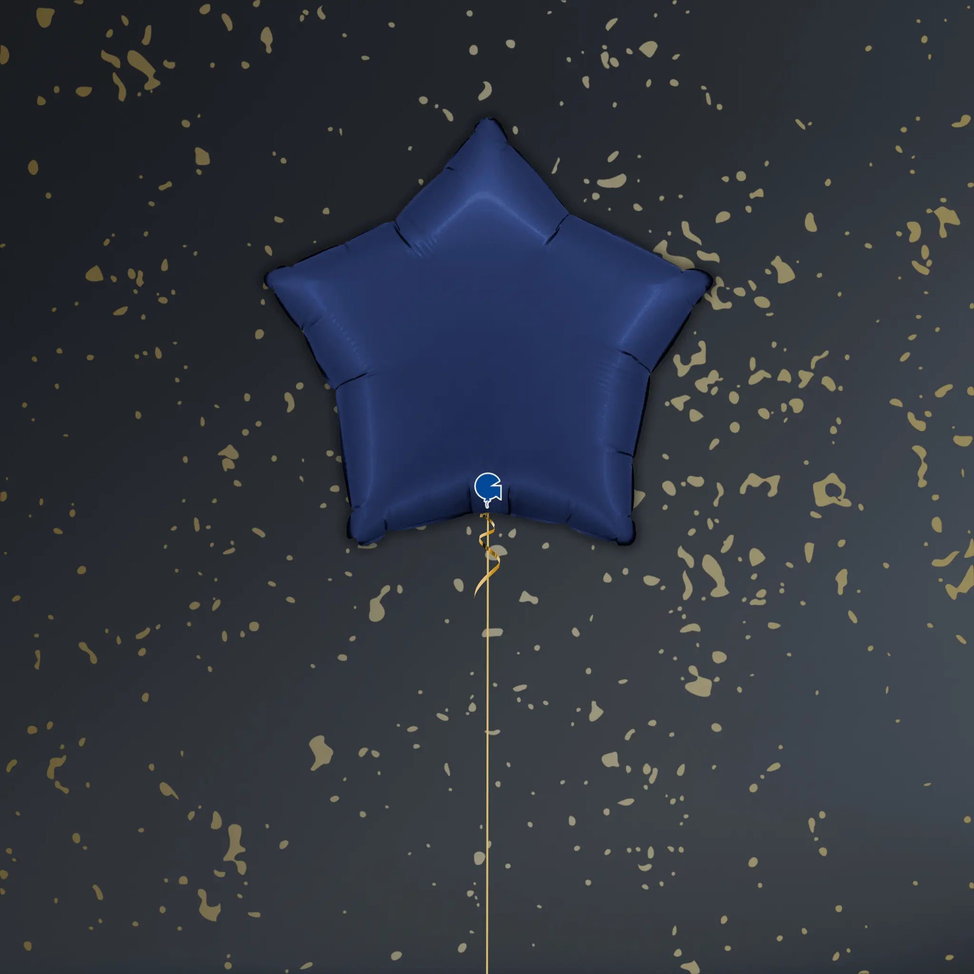 Navy Blue Star Balloon Package - Helium Filled