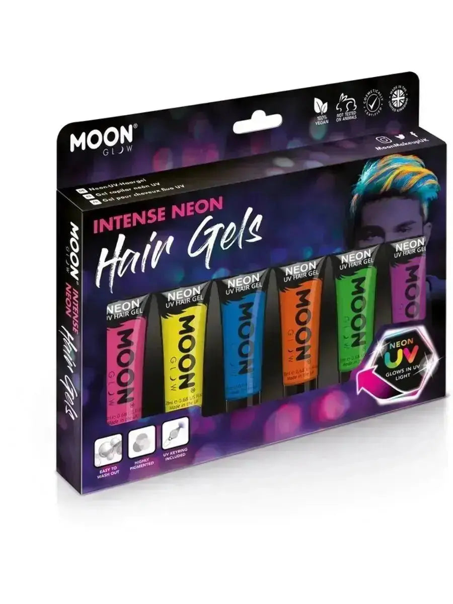 Neon Hair Gels 6pk