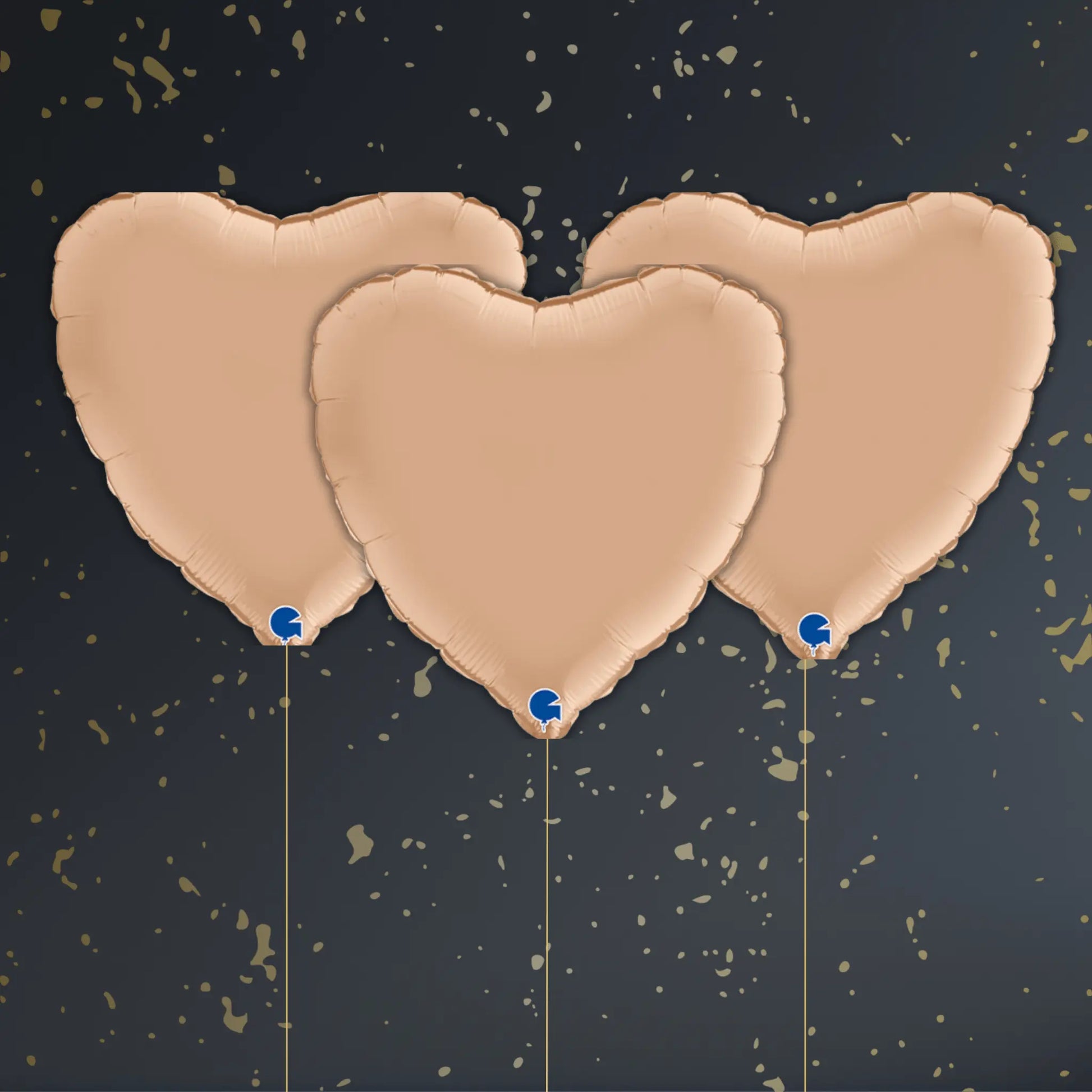 Nude Heart Balloon Package - Helium Filled