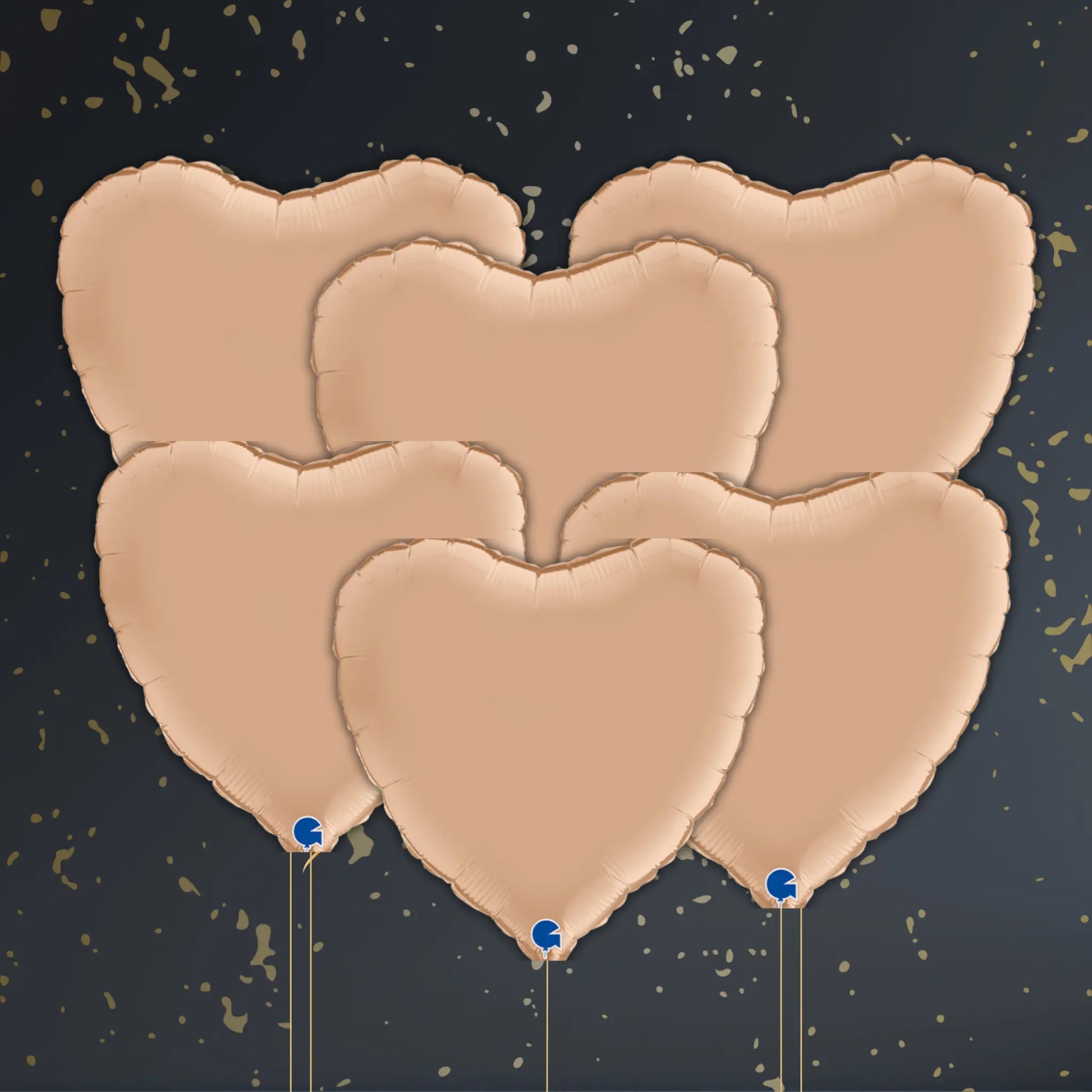 Nude Heart Balloon Package - Helium Filled