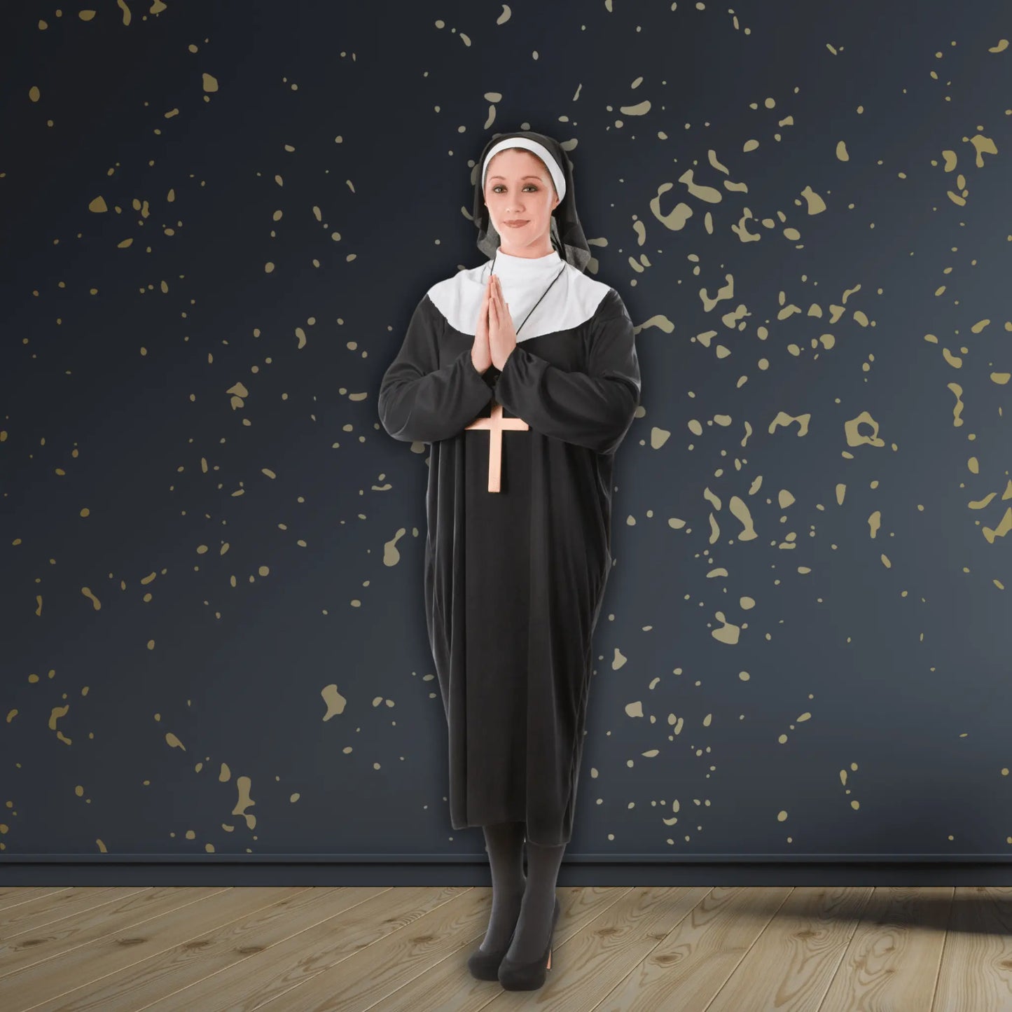⛪ Nun Costume – Gown & Headdress Fancy Dress Outfit 🎭✨ | The Party Hut