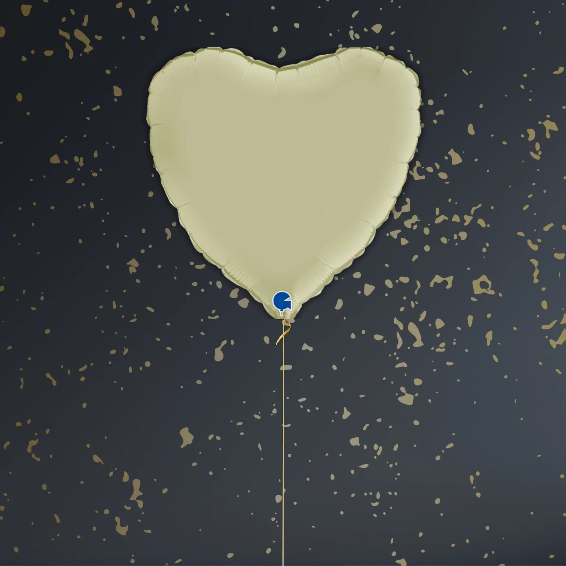 Olive Green Heart Balloon Package - Helium Filled