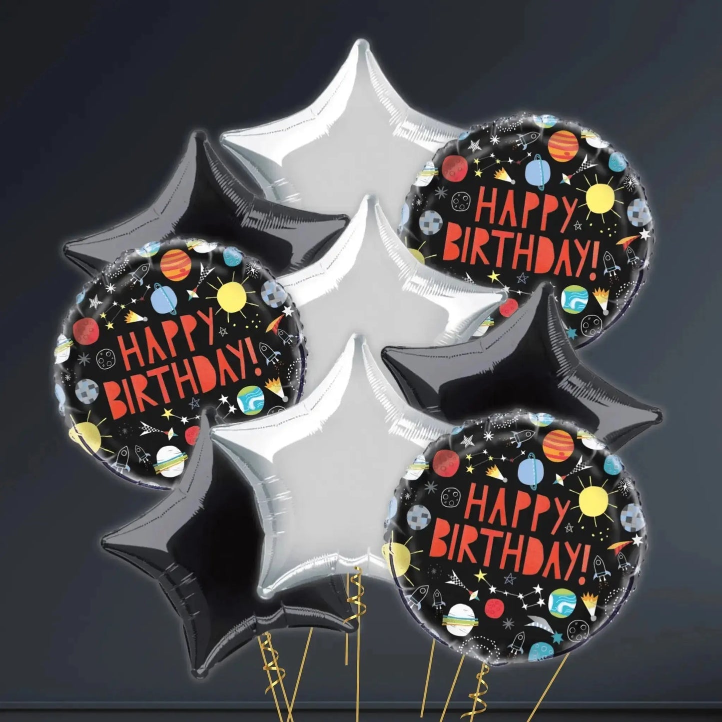 Outer Space Foil Balloon Bouquet | The Party Hut
