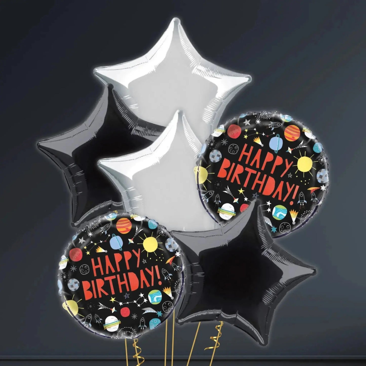 Outer Space Foil Balloon Bouquet | The Party Hut