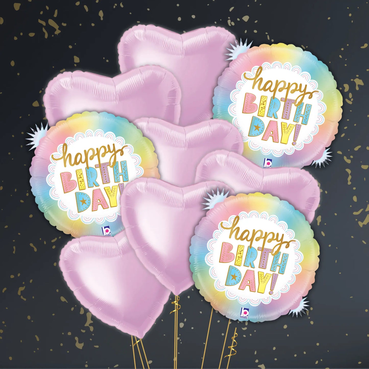 18" Opal Birthday Foil Balloon - Single or Bouquet | The Party Hut