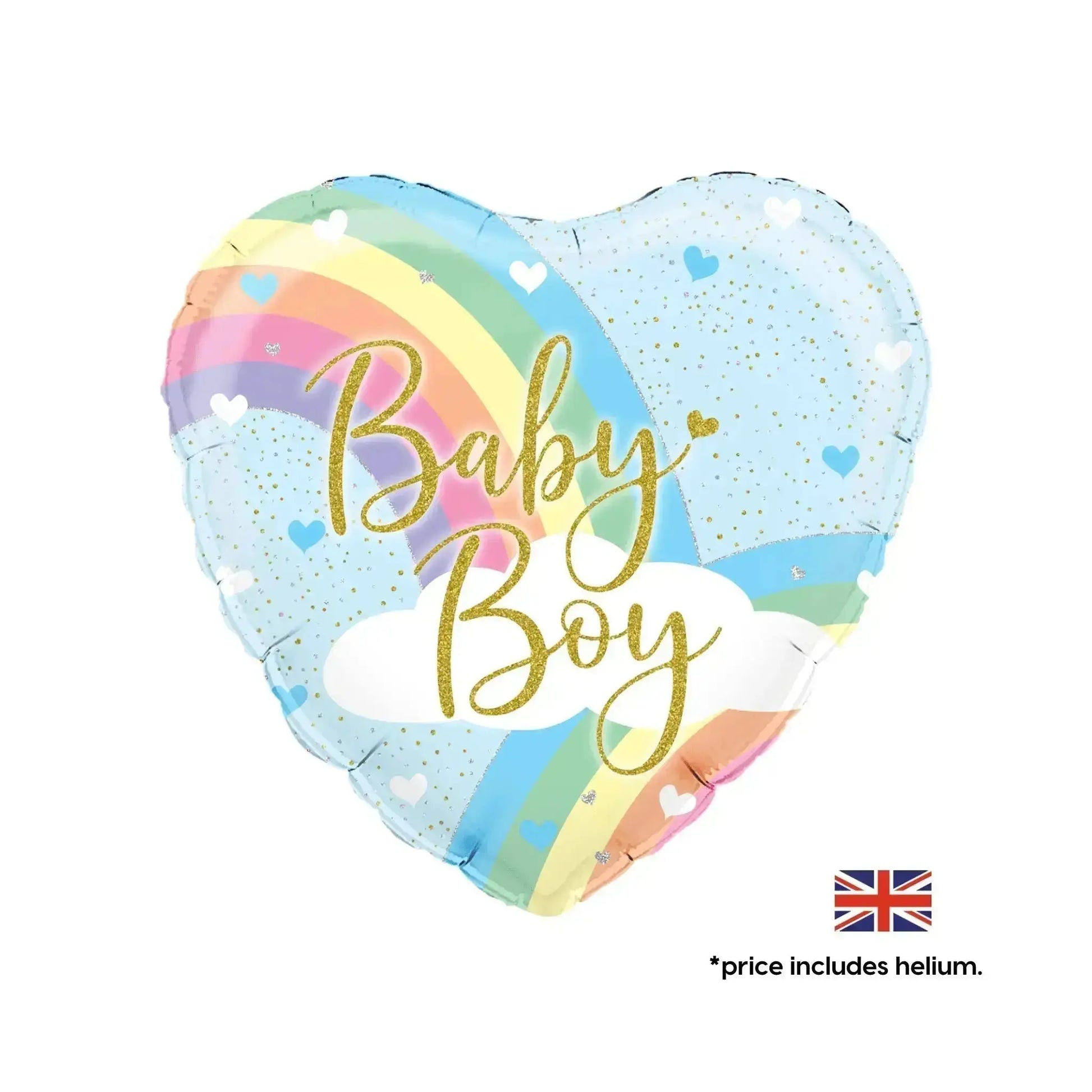 Pastel Rainbow Baby Shower Balloons