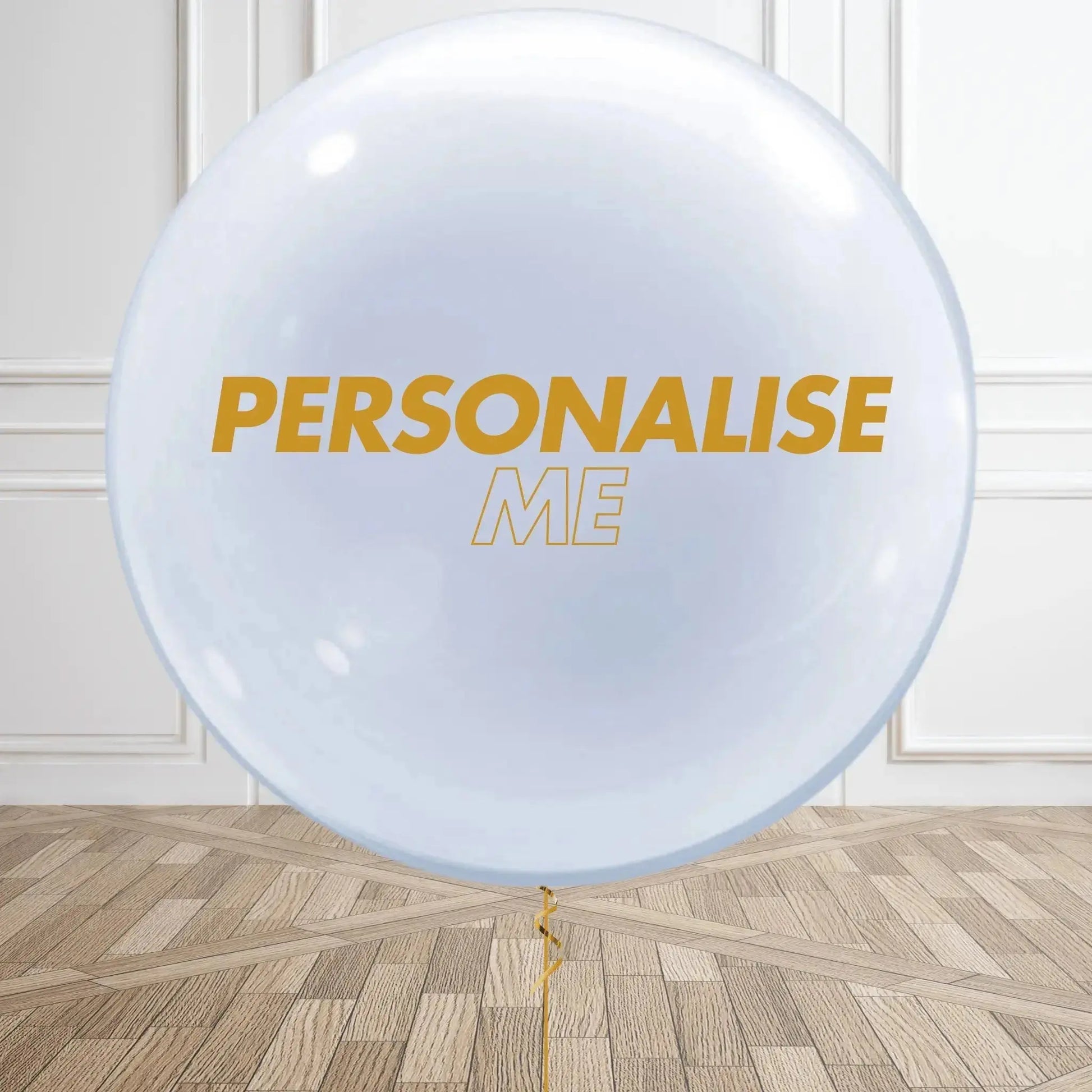 Personalised Clear Bubble Balloon - Customizable Inside Options