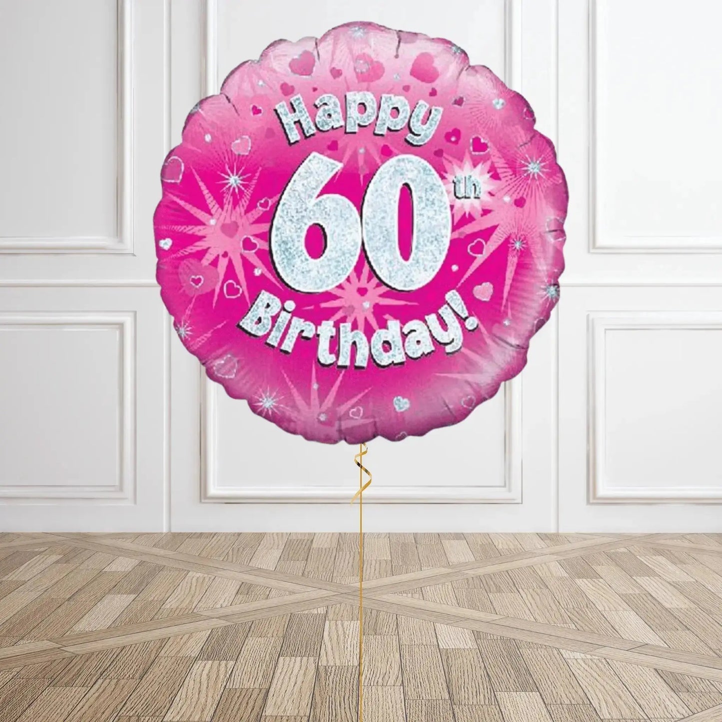 Pink Sparkle 60th Birthday Balloon Bouquet | The Party Hut