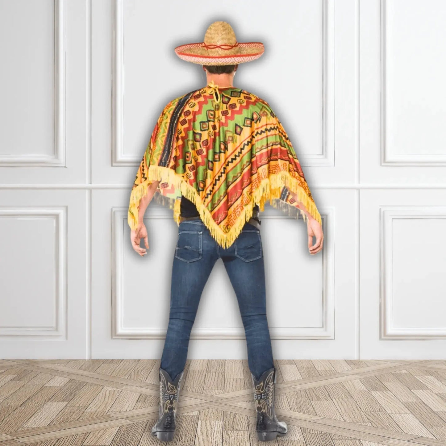 Poncho & Moustache Set | The Party Hut