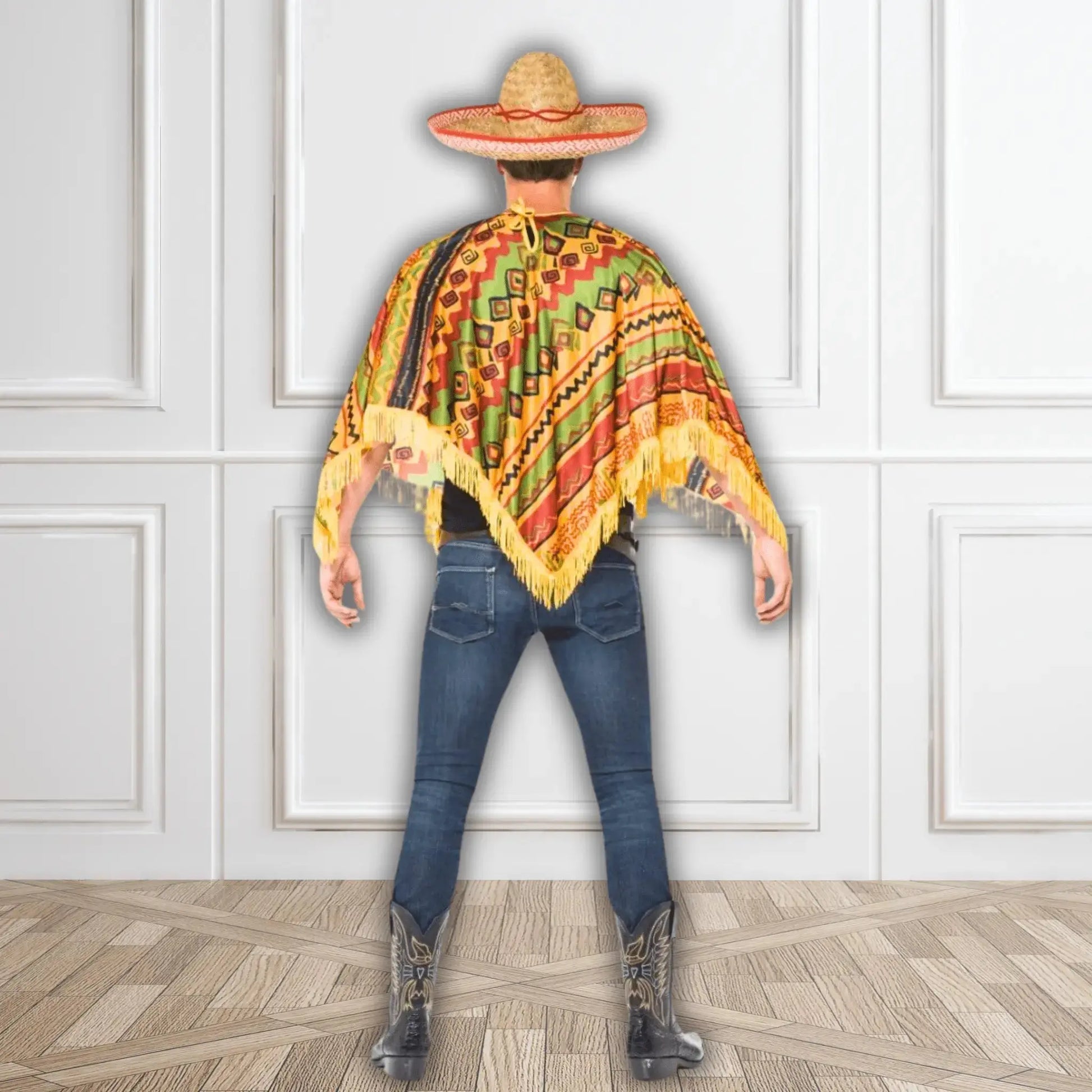 Poncho & Moustache Set