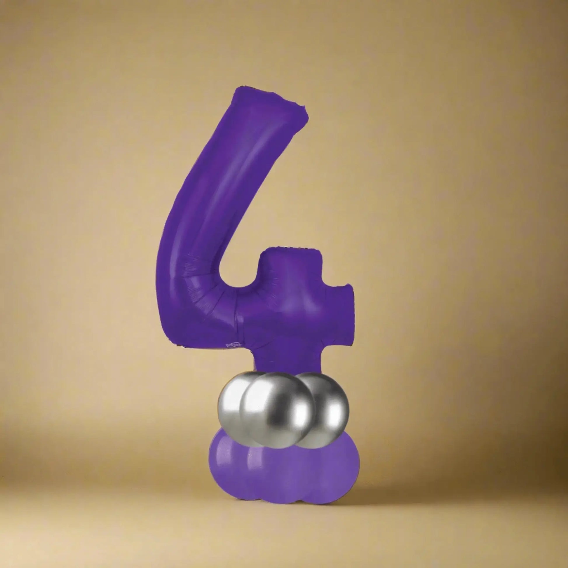 💜 Basic Purple Number Balloon Stacks – 6ft Tall! 💜