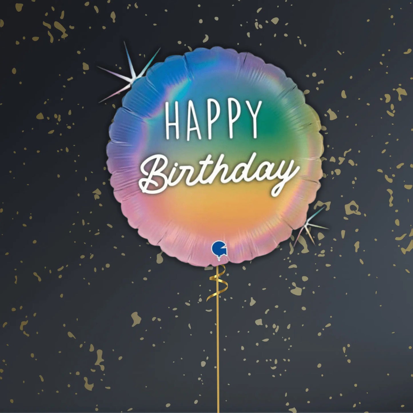 18" Birthday Rainbow Balloon – Single or Balloon Bouquet | The Party Hut