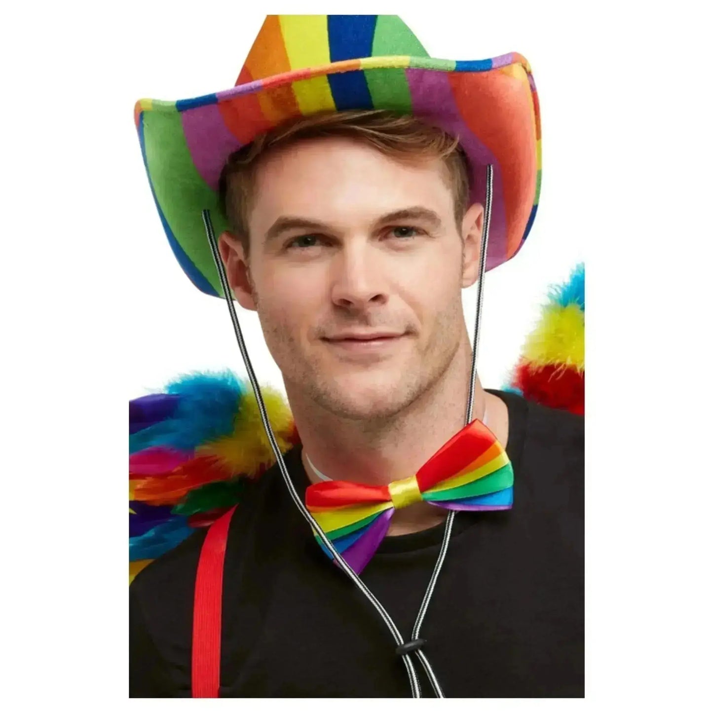 Rainbow Bow Tie - Vibrant Pride Accessory | The Party Hut