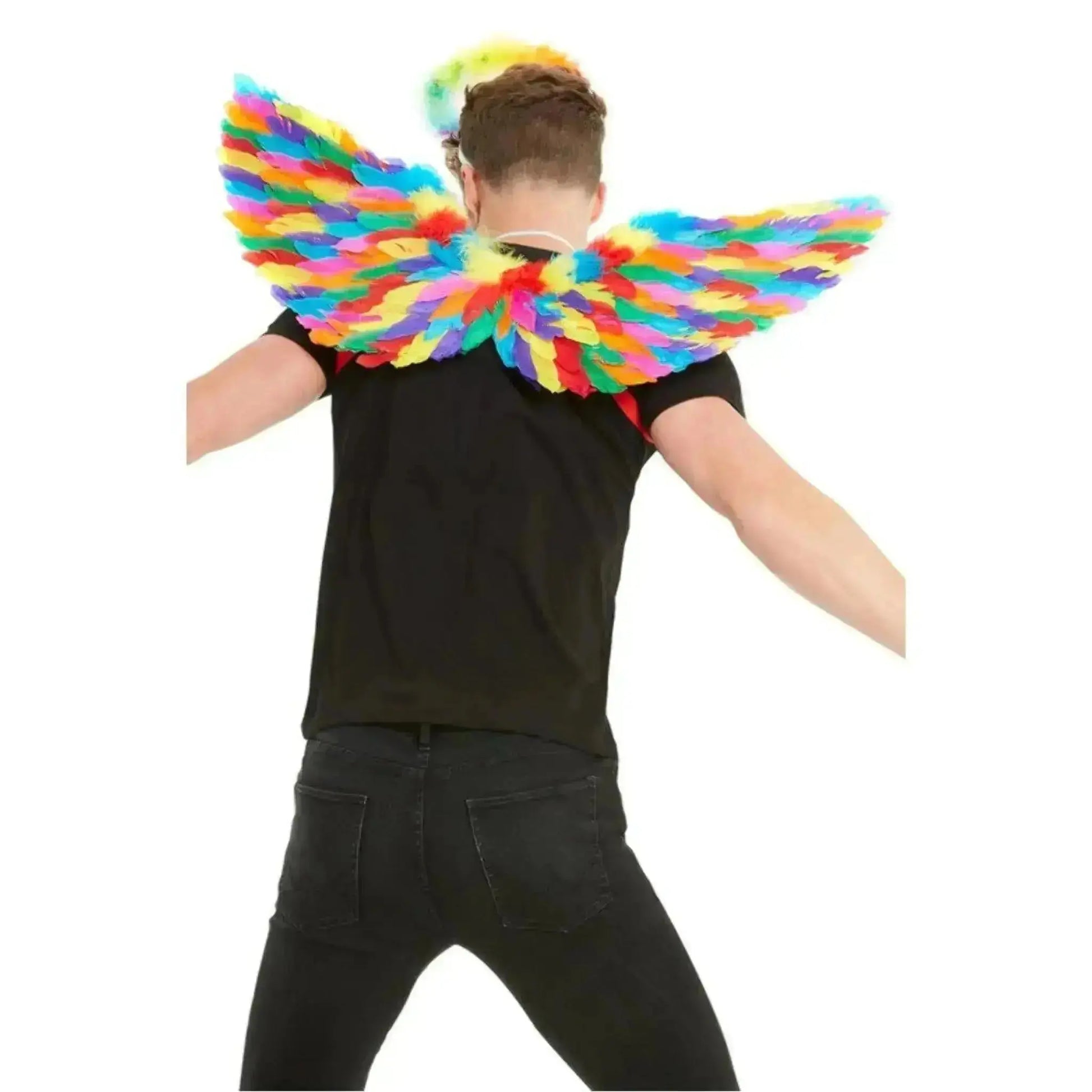 Rainbow Feather Wings