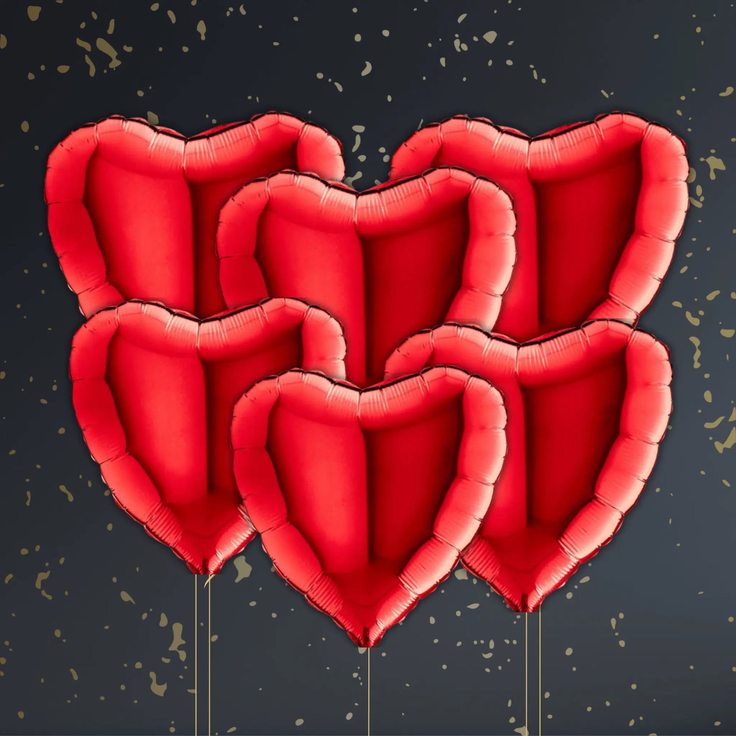 18" Red Heart Foil Balloon – Single or Balloon Bouquet | The Party Hut