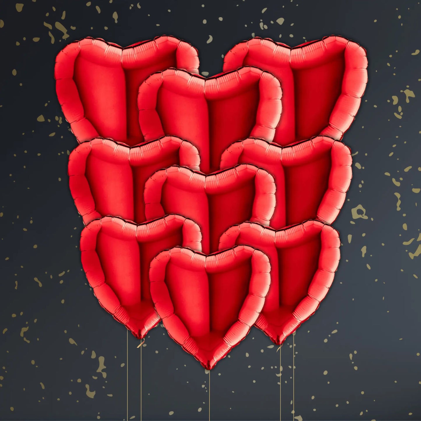 18" Red Heart Foil Balloon – Single or Balloon Bouquet | The Party Hut