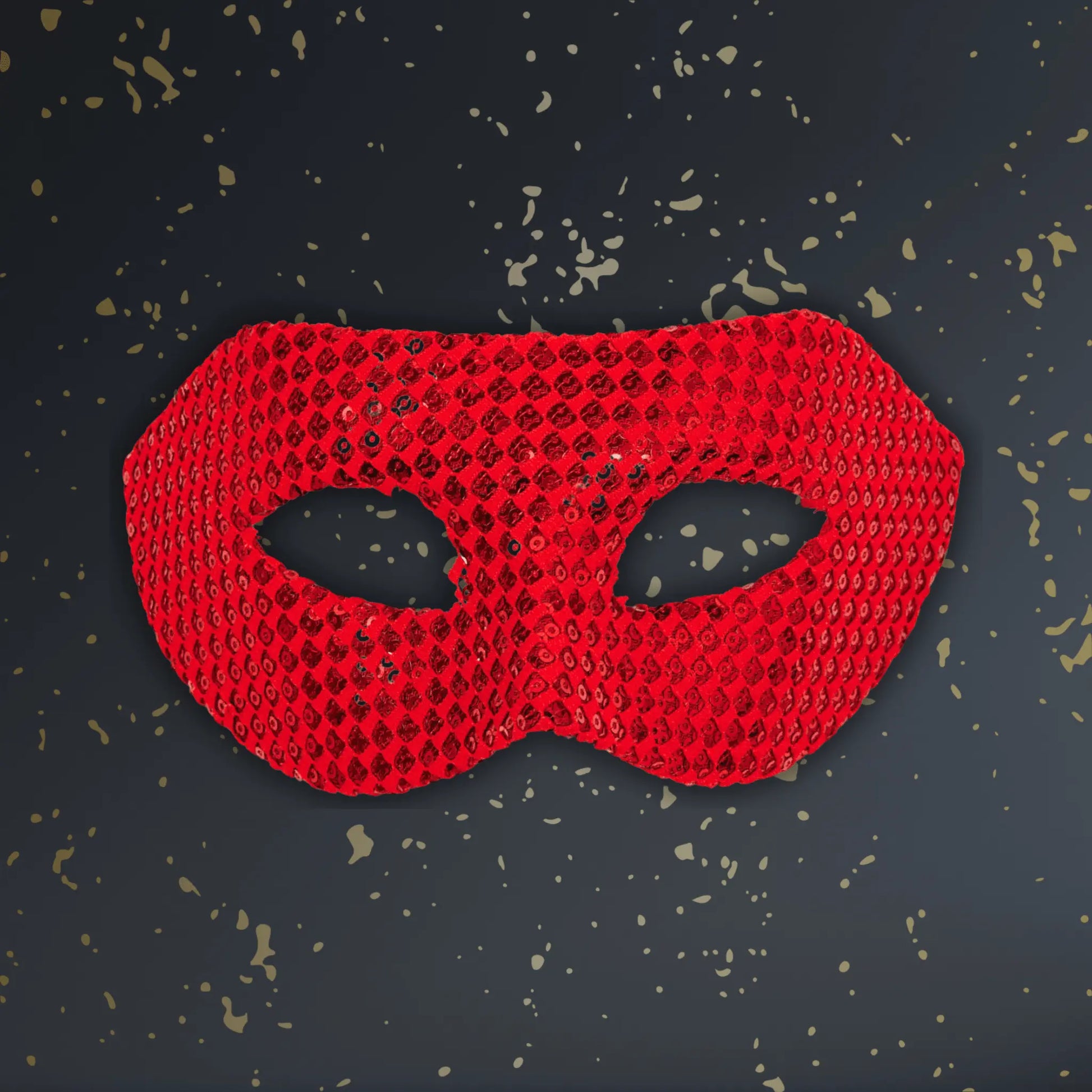 Red Sequin Eye Mask