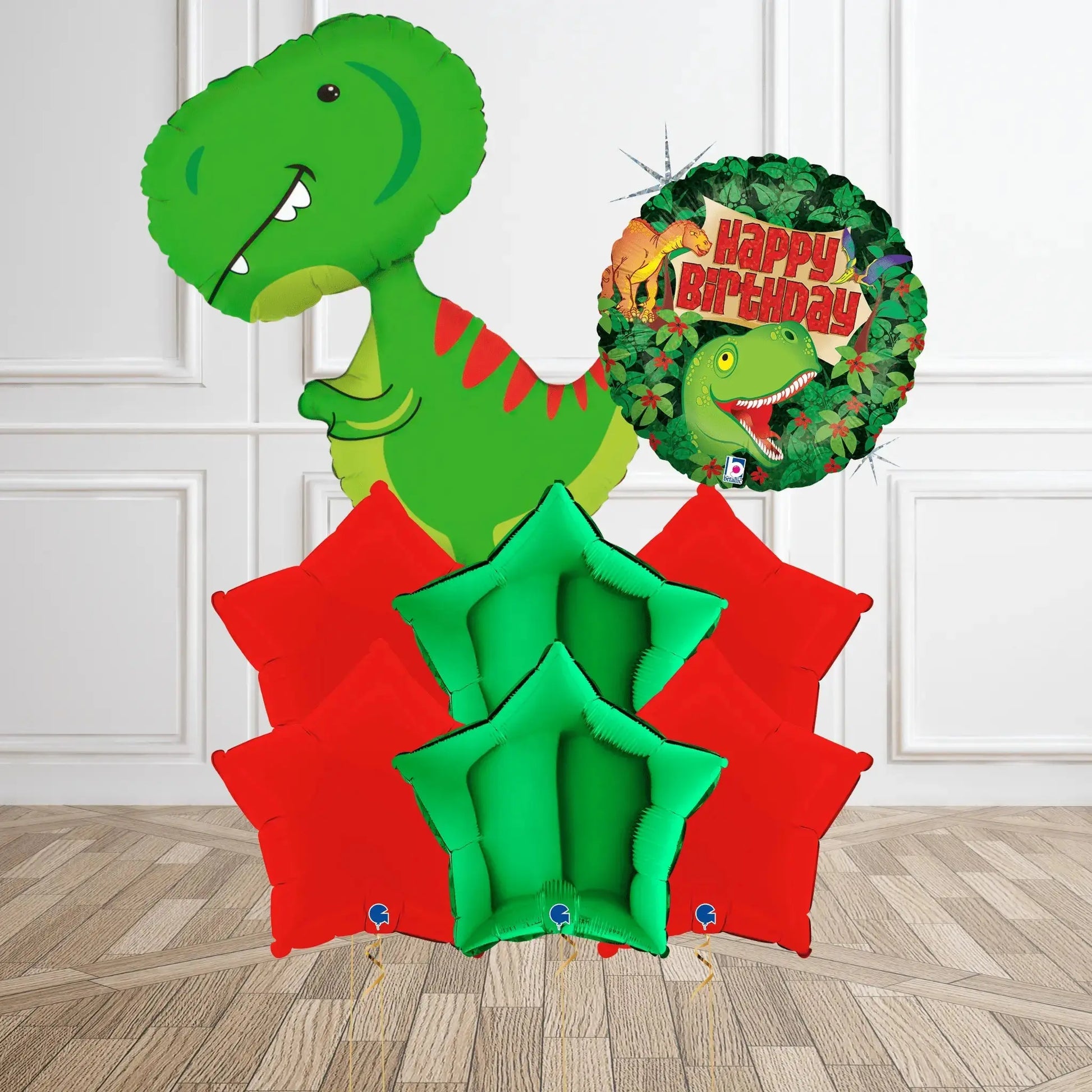 Roaring Dinosaur Birthday Balloon Bouquet