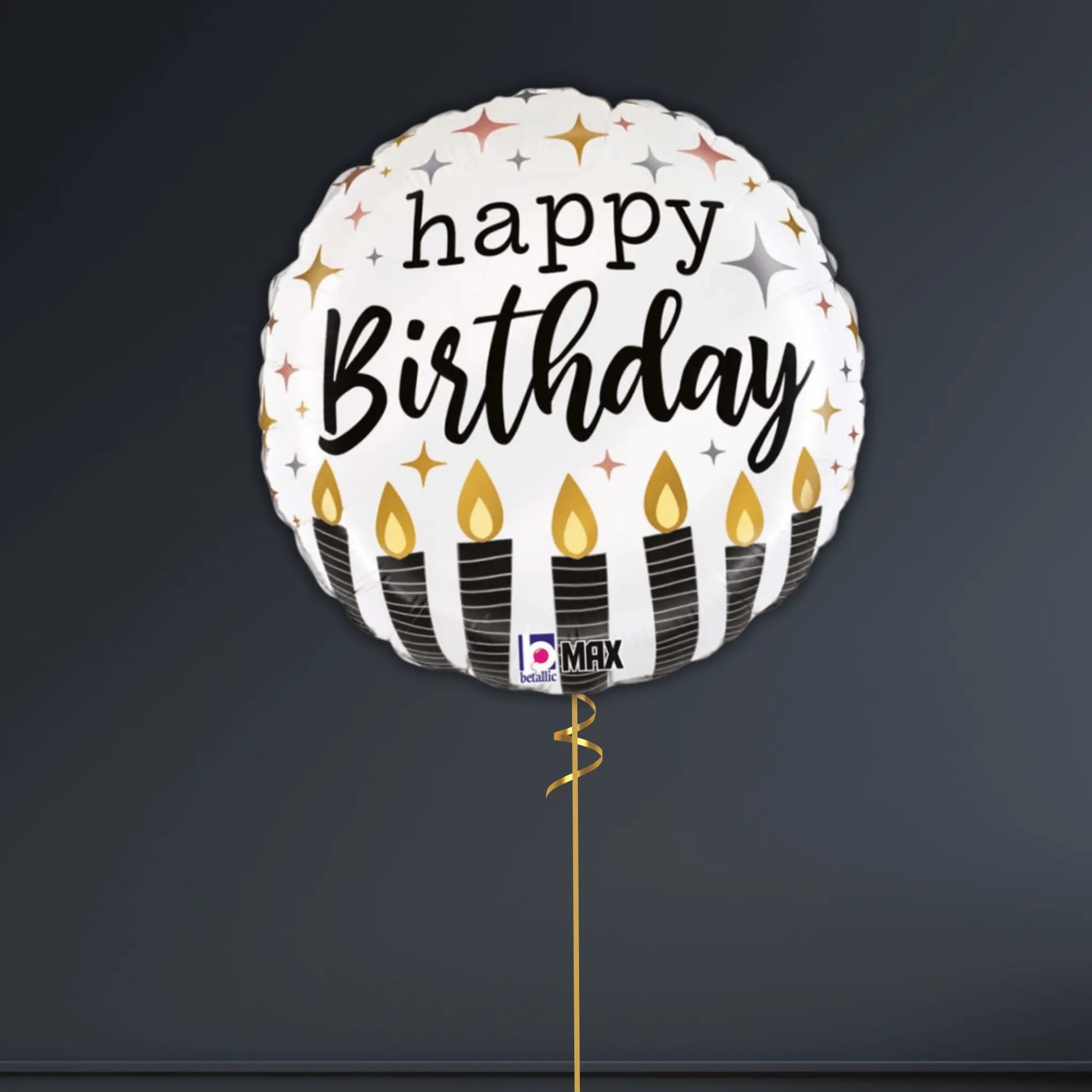 Metallic Birthday Candles Balloon Package
