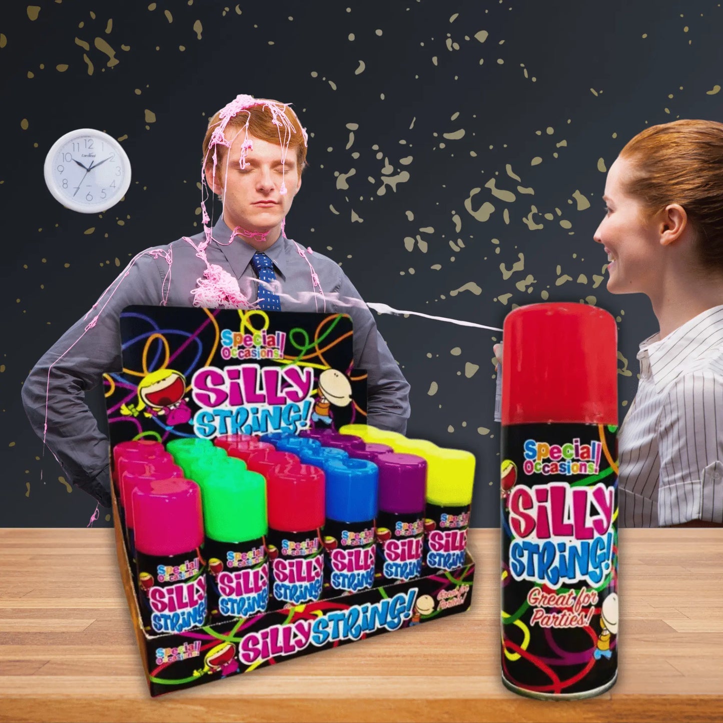 Silly String Spray – Assorted Colours for Endless Fun! | The Party Hut