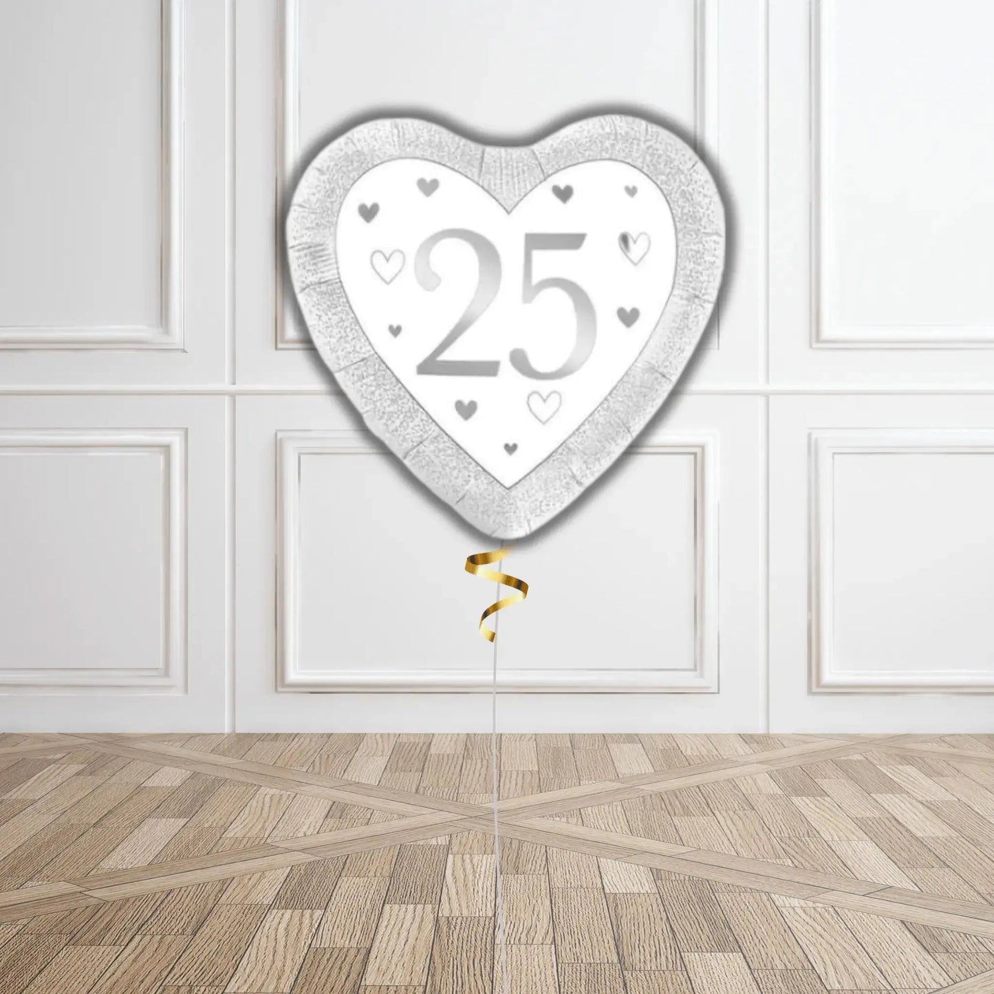 Silver 25th Anniversary Balloon Bouquet | The Party Hut