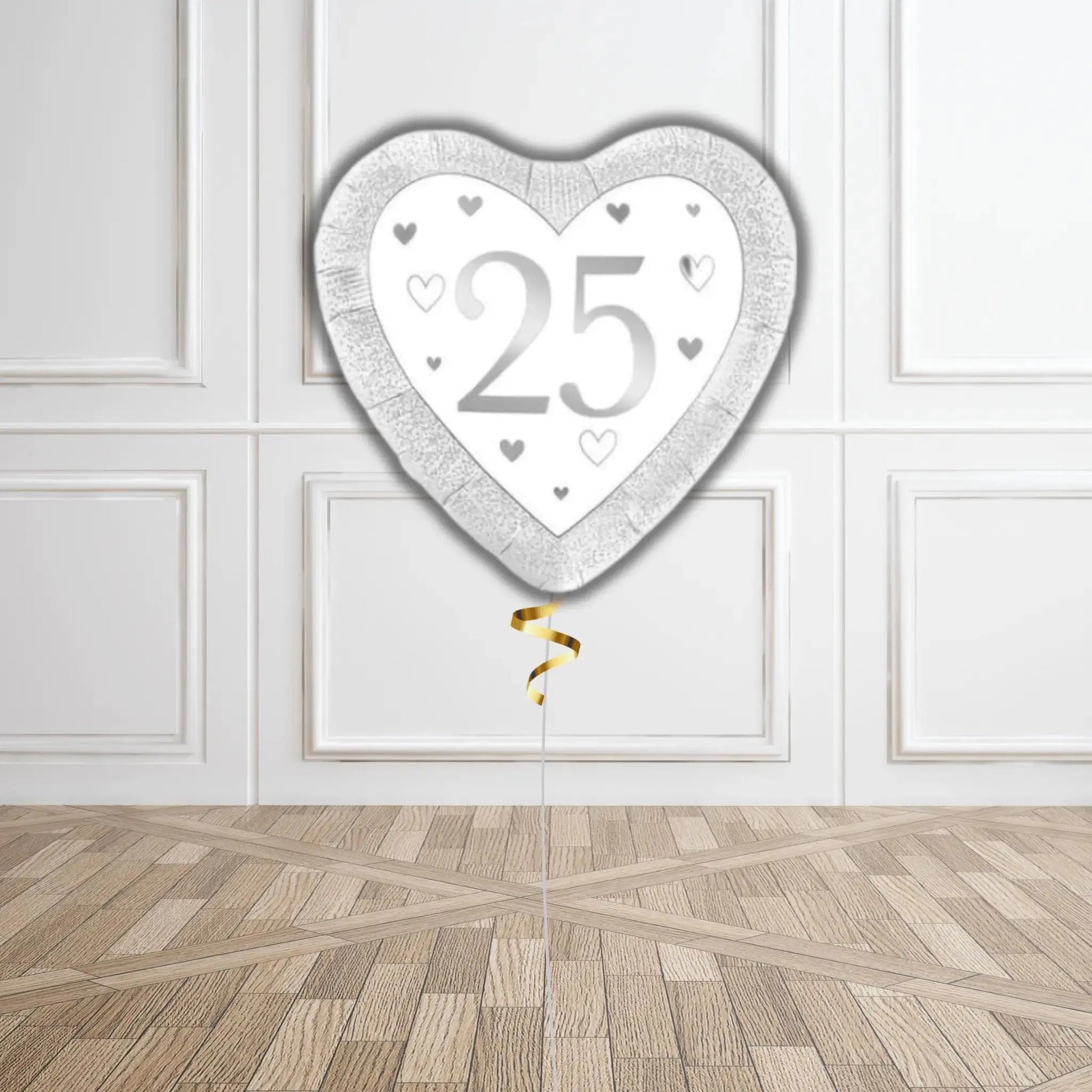 Silver 25th Anniversary Balloon Bouquet