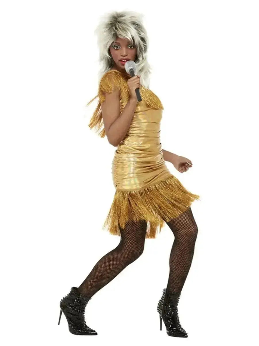 Simply the Best Legend Tina Costume - Gold | The Party Hut