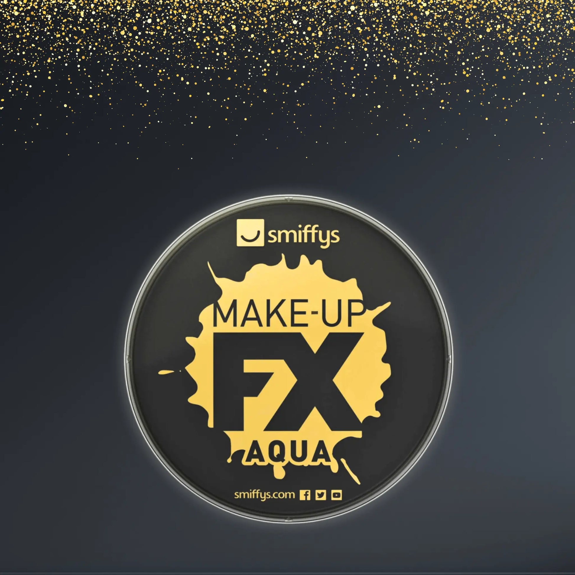 Smiffys Make-Up FX Face Paint - Black Aqua Formula