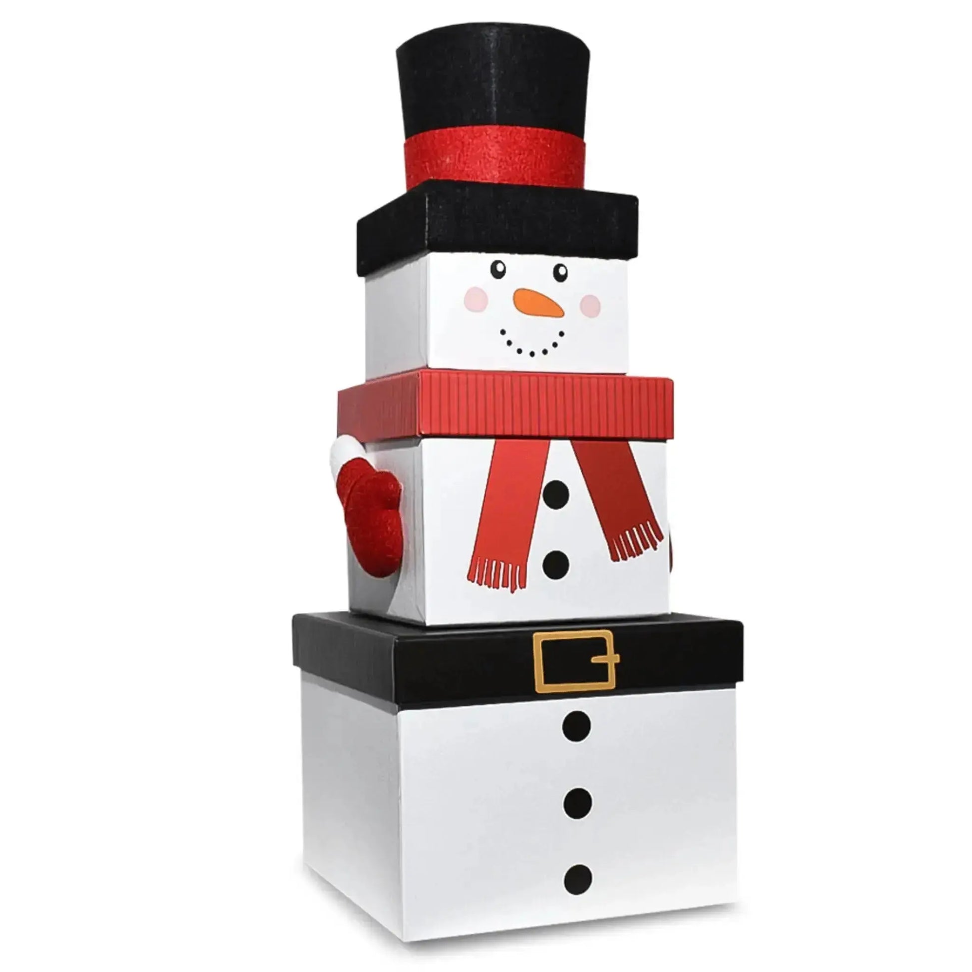 Snowman Gift Box - Set Of 3