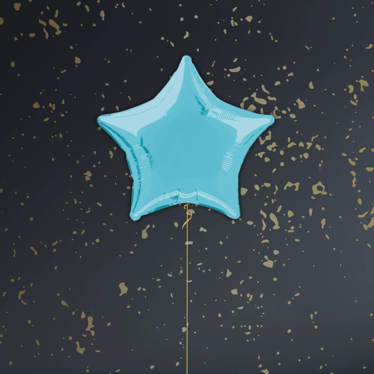 18" Solid Baby Blue Star Foil Balloon – Single or Balloon Bouquet | The Party Hut