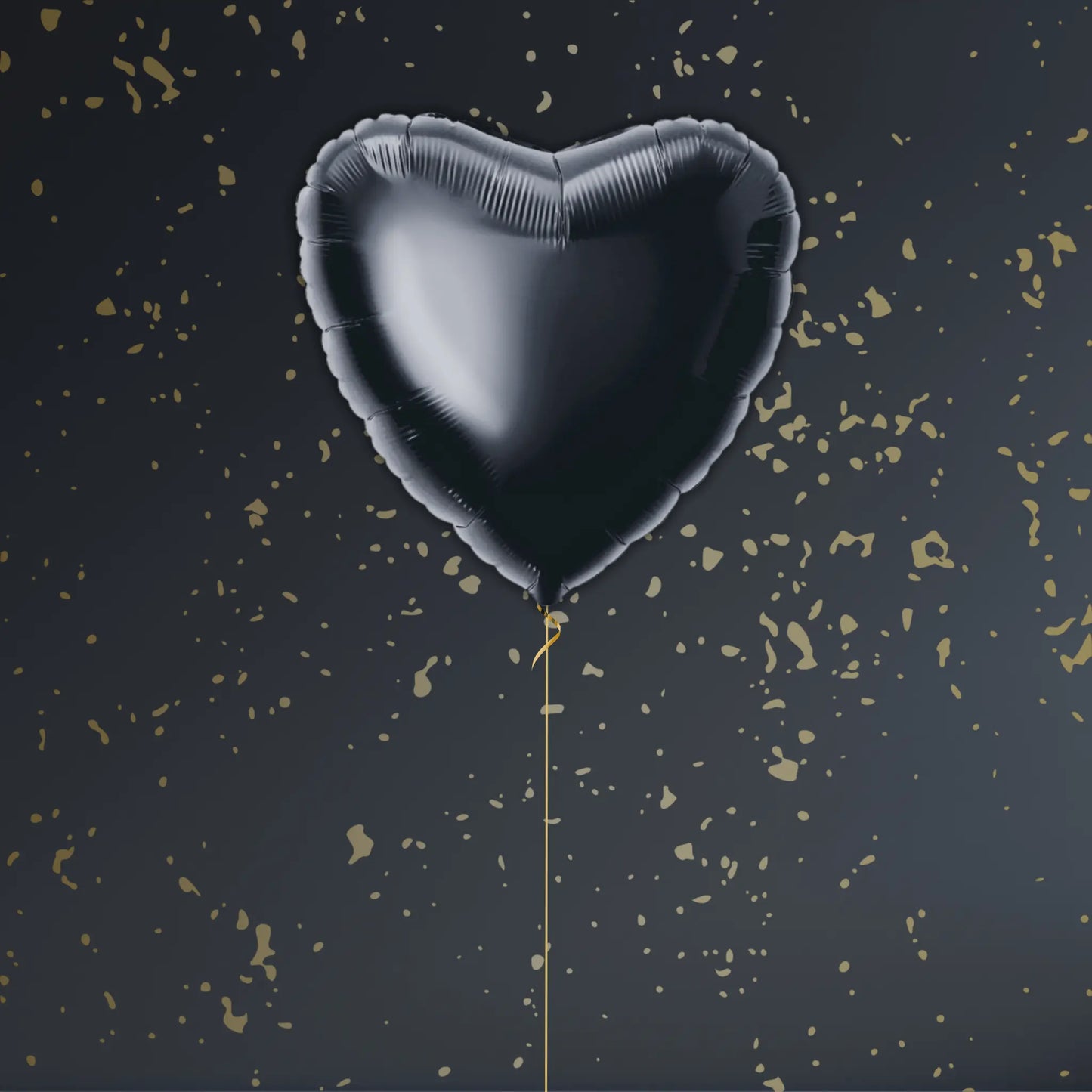18" Solid Black Heart Foil Balloon – Single or Balloon Bouquet | The Party Hut