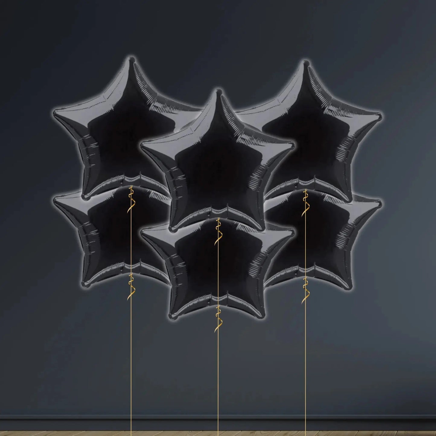 Solid Black Star Foil Balloon – 18" | The Party Hut