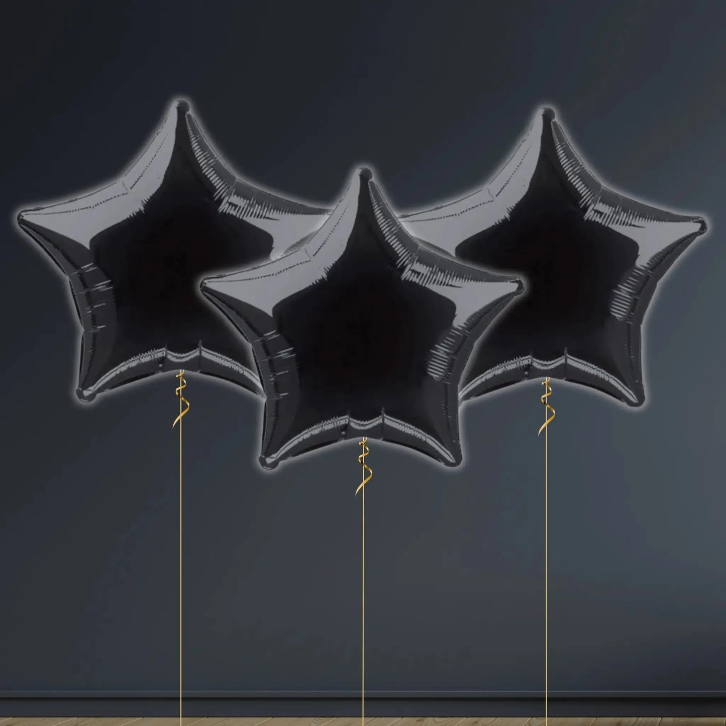 Solid Black Star Foil Balloon – 18" | The Party Hut