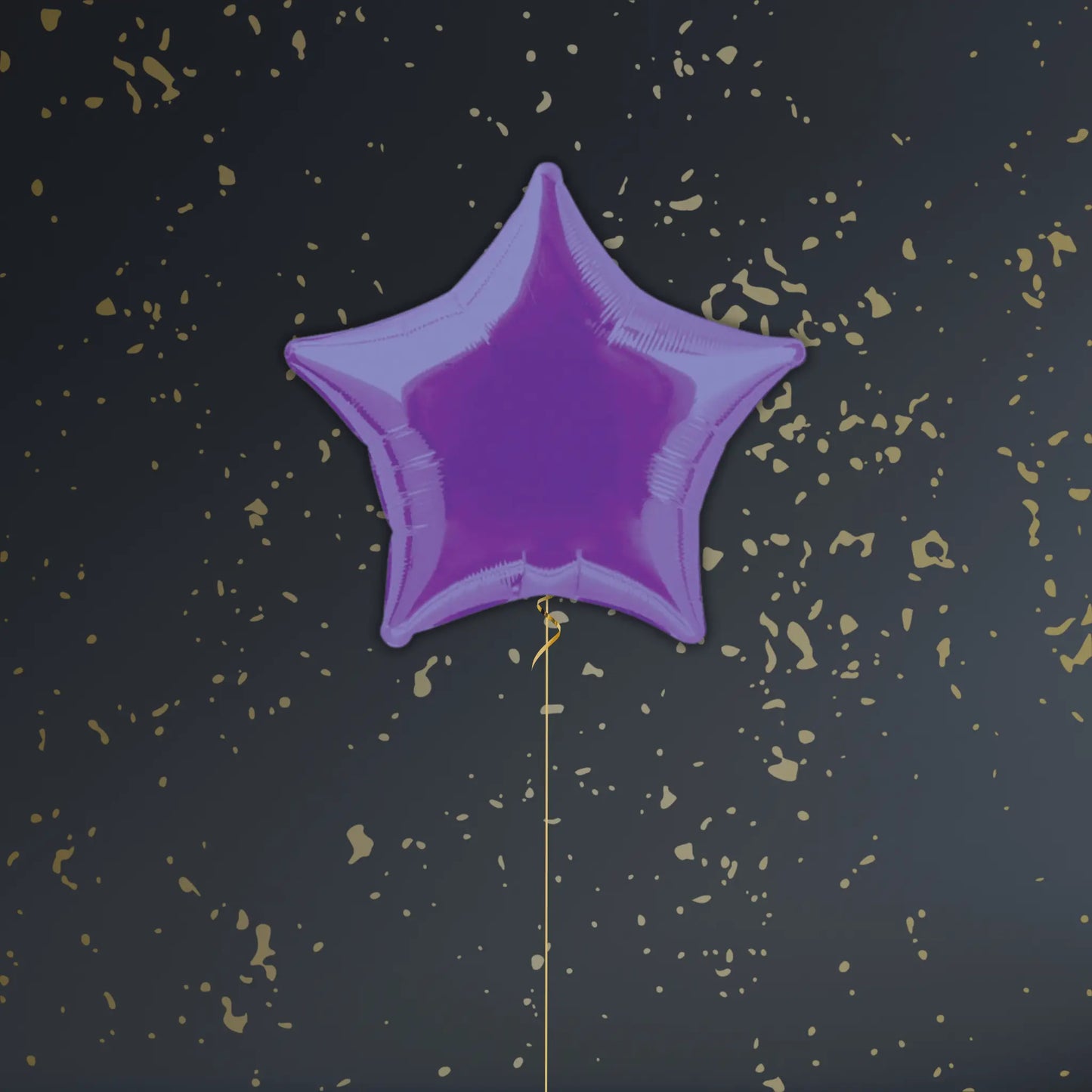 18" Solid Deep Purple Star Foil Balloon – Single or Balloon Bouquet | The Party Hut