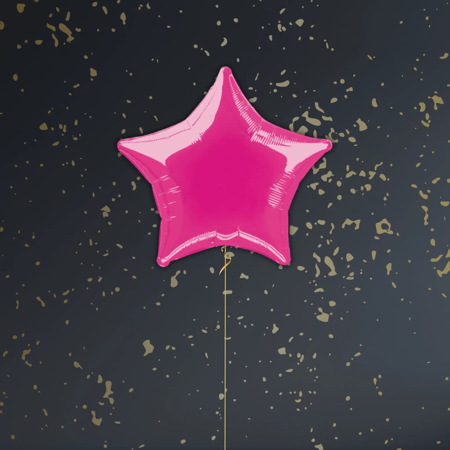 18" Solid Hot Pink Star Foil Balloon – Single or Balloon Bouquet | The Party Hut