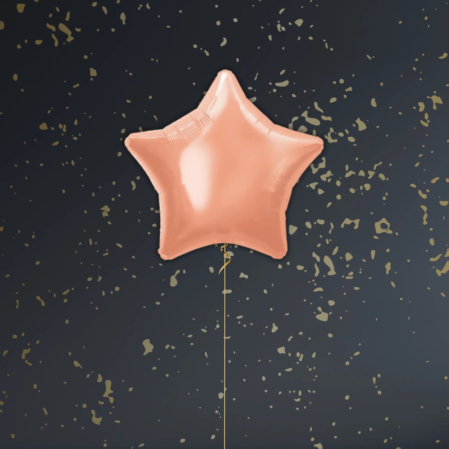 18" Solid Rose Gold Star Foil Balloon – Single or Balloon Bouquet | The Party Hut