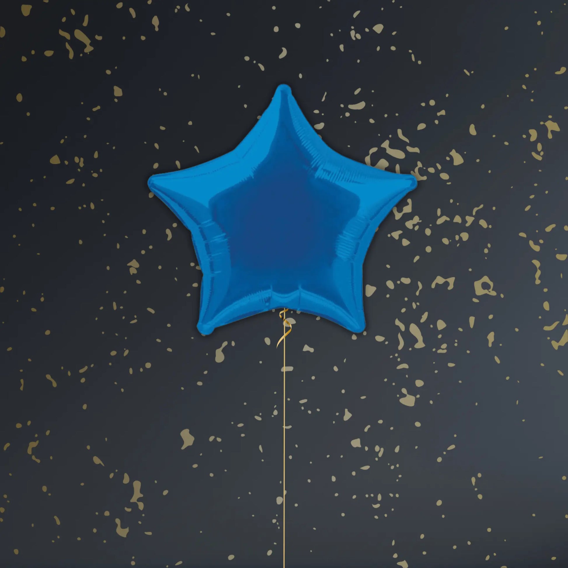 Royal Blue Star Balloon Package - Helium Package