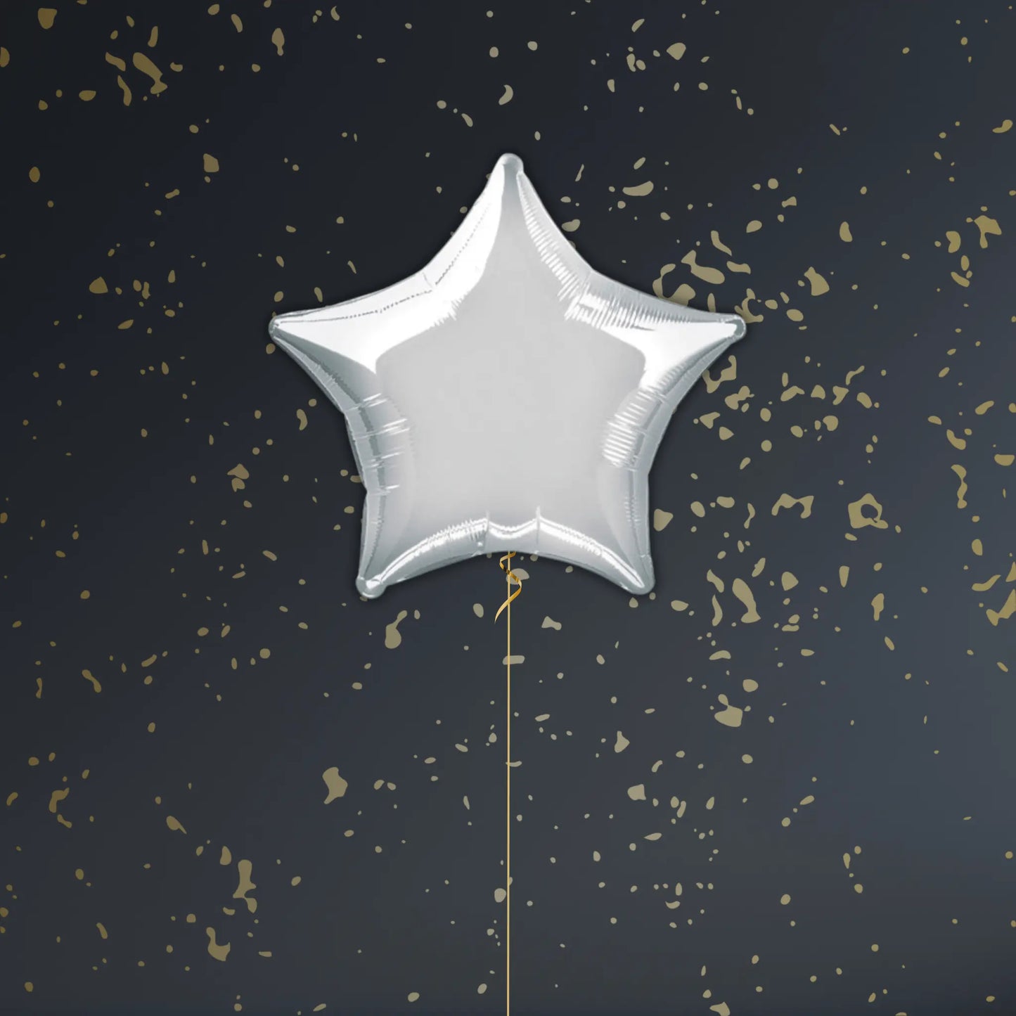18" Solid Silver Star Foil Balloon – Single or Balloon Bouquet | The Party Hut