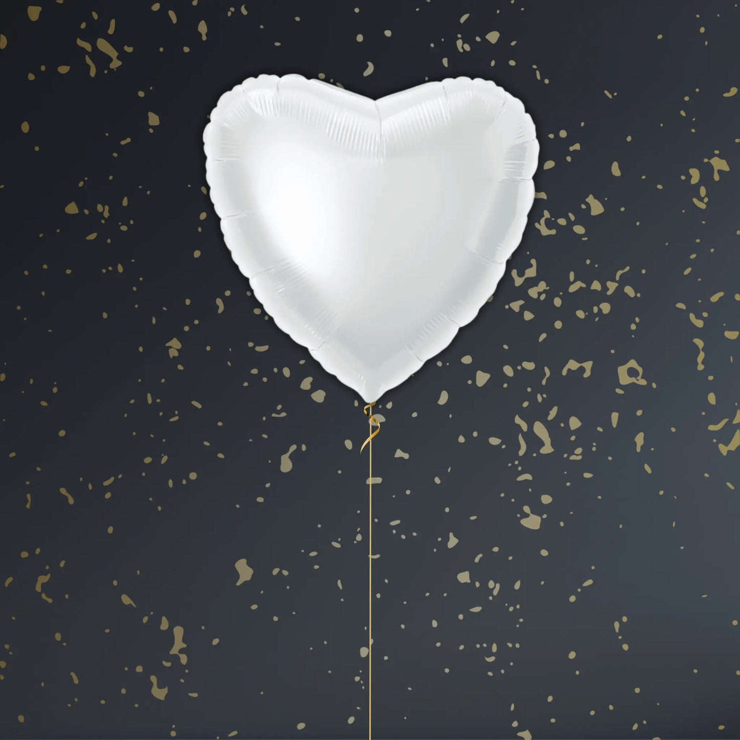 18" Solid White Heart Foil Balloon – Single or Balloon Bouquet | The Party Hut