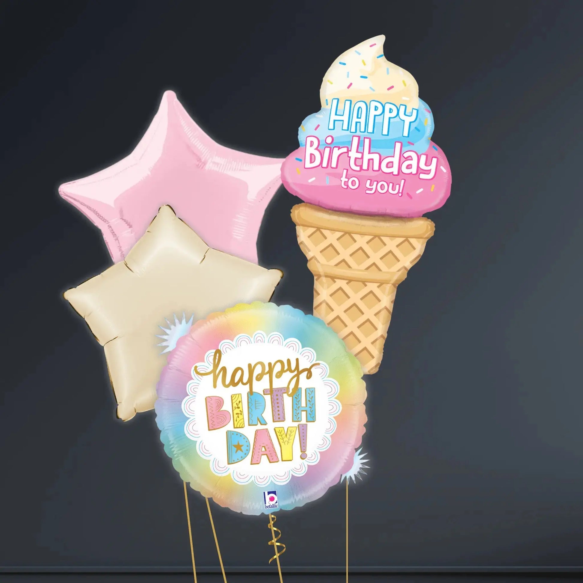 Special Delivery Ice Cream Balloon Bouquet